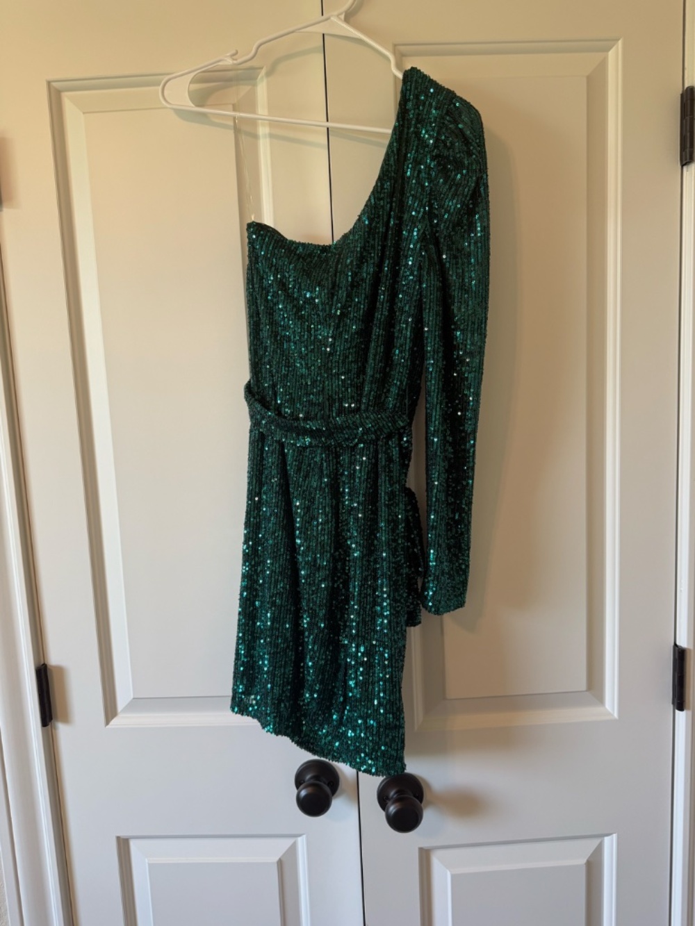 Emerald Green Sequin Dress